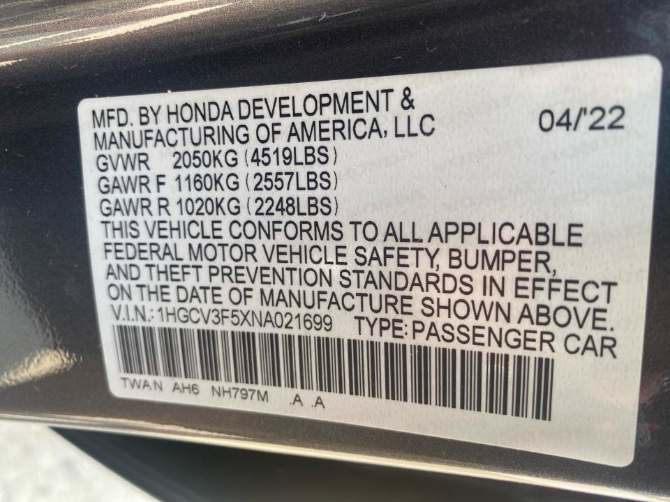 Used 2022 Honda Accord EX-L image 39
