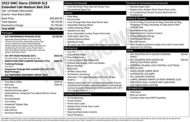 Certified 2022 GMC Sierra 2500 SLE w/ SLE Convenience Package AWD/4WD image 4