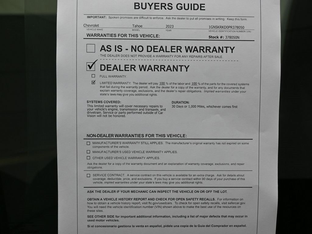 Used 2023 Chevrolet Tahoe RST w/ Luxury Package image 41