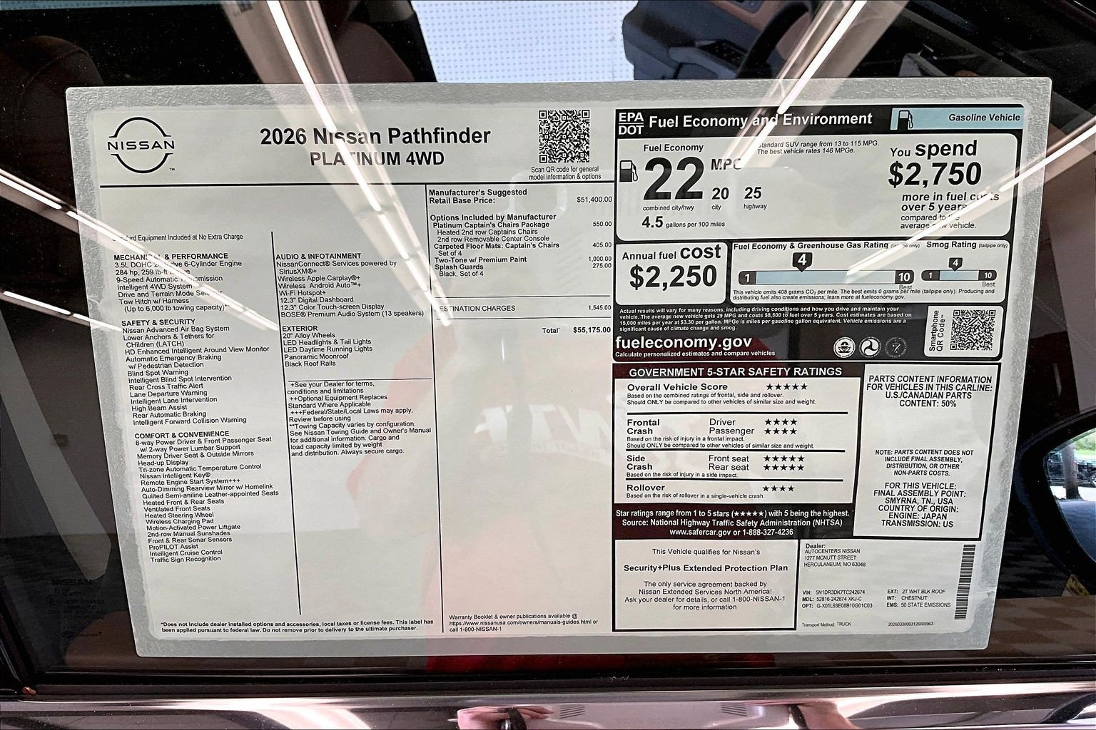New 2026 Nissan Pathfinder Platinum AWD/4WD image 87