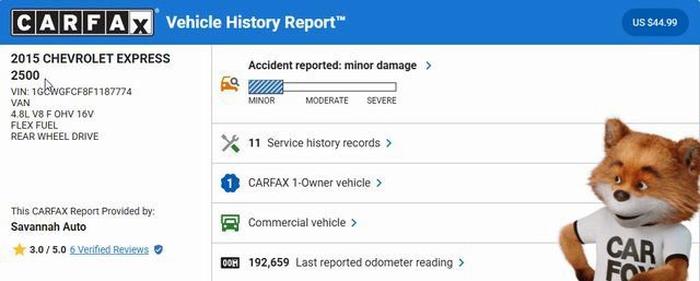 Used 2015 Chevrolet Express 2500 RWD image 3