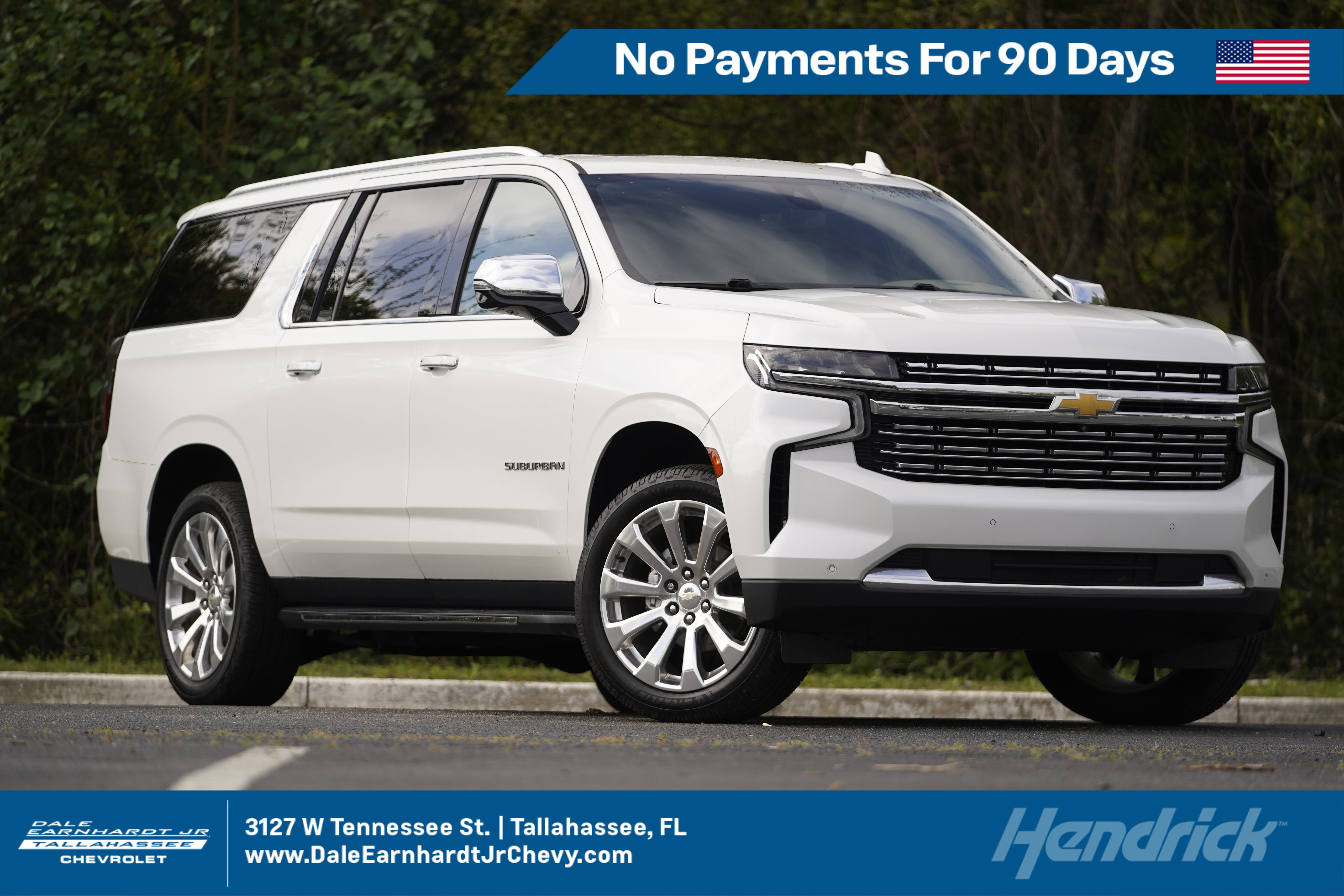 Used 2021 Chevrolet Suburban Premier w/ Premium Package RWD image 1