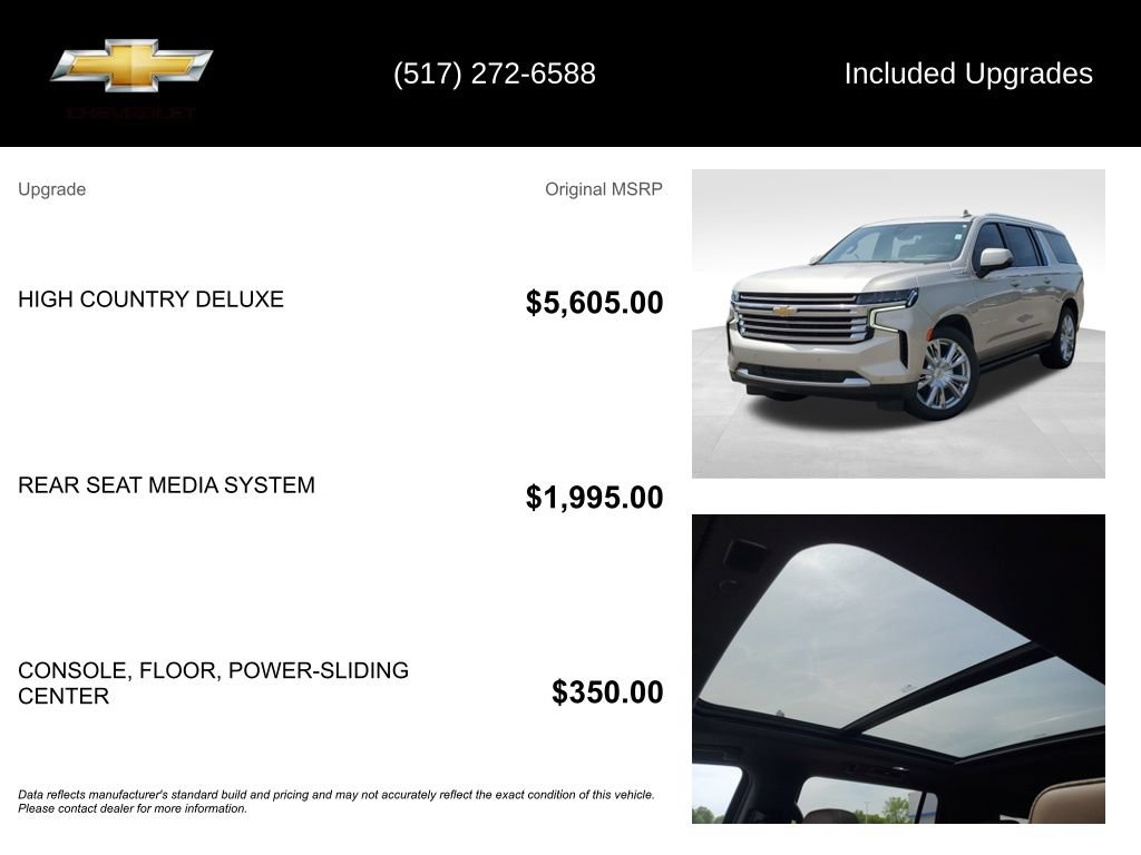 Certified 2021 Chevrolet Suburban High Country AWD/4WD image 5