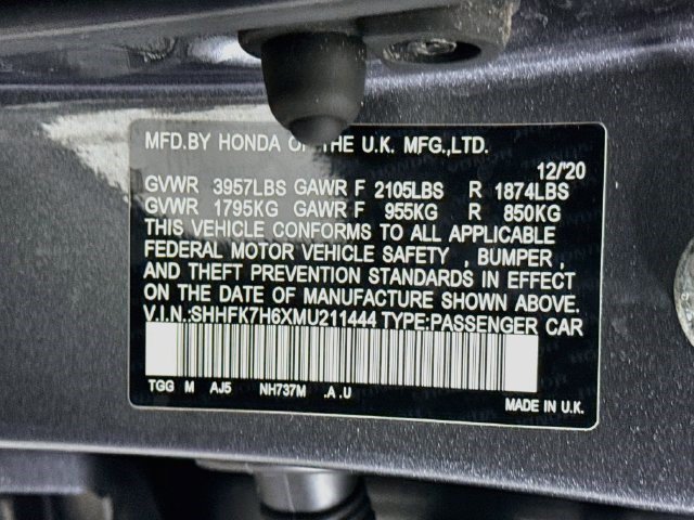 Used 2021 Honda Civic EX image 39