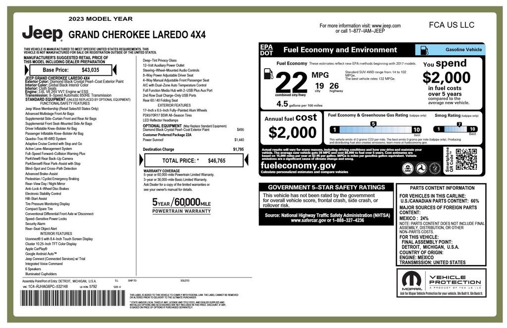 Used 2023 Jeep Grand Cherokee Laredo image 4
