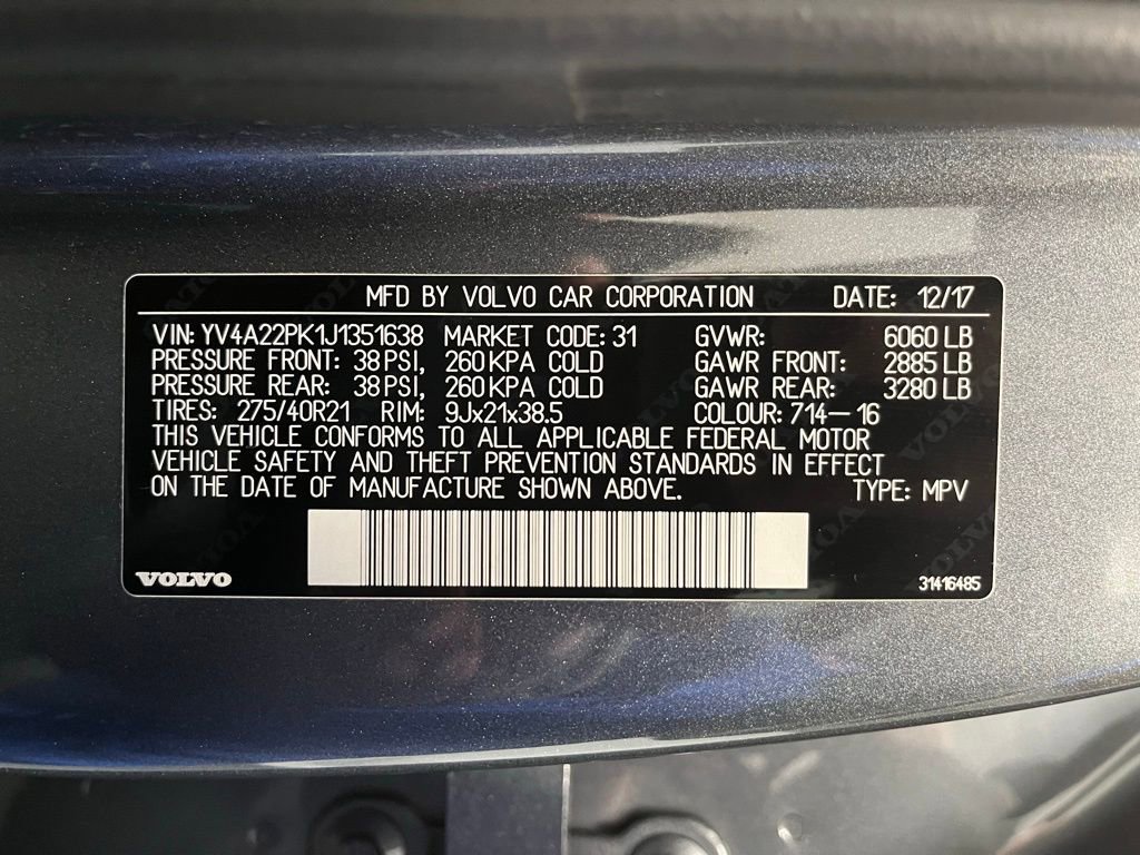 Used 2018 Volvo XC90 T6 Momentum w/ Convenience Package AWD/4WD image 24