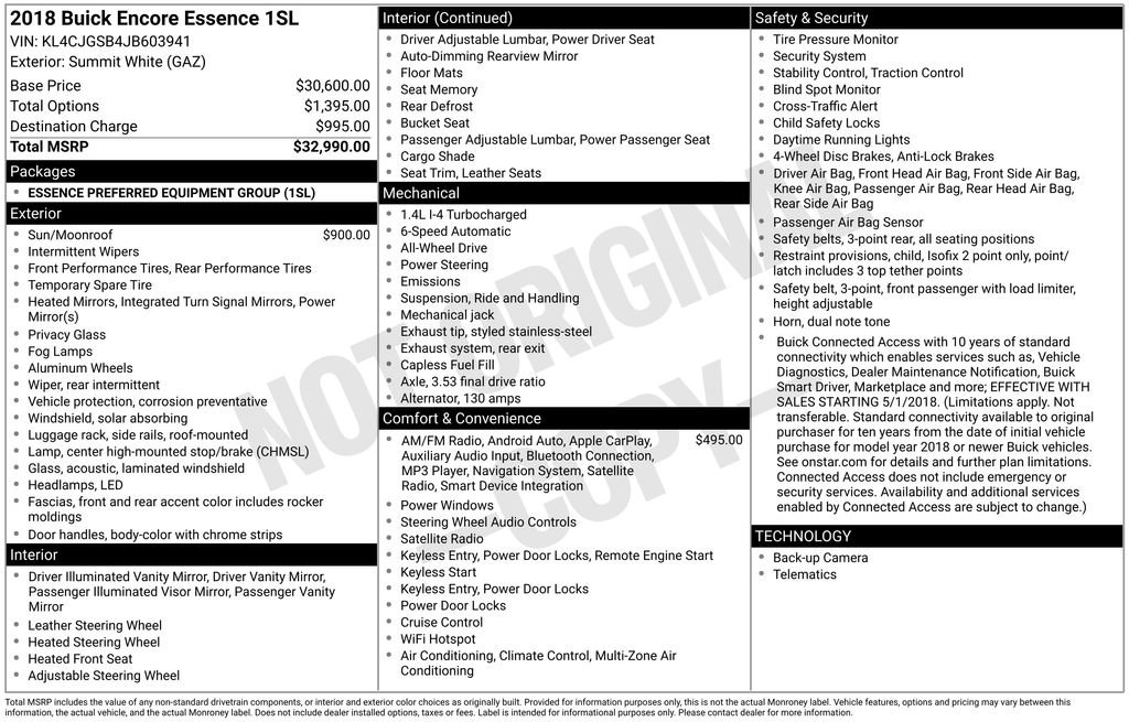 Used 2018 Buick Encore Essence image 10