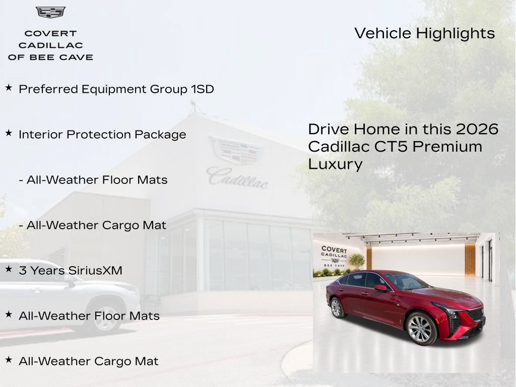 New 2026 Cadillac CT5 Premium Luxury RWD image 6
