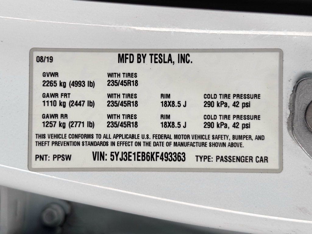 Used 2019 Tesla Model 3 Performance AWD/4WD image 28