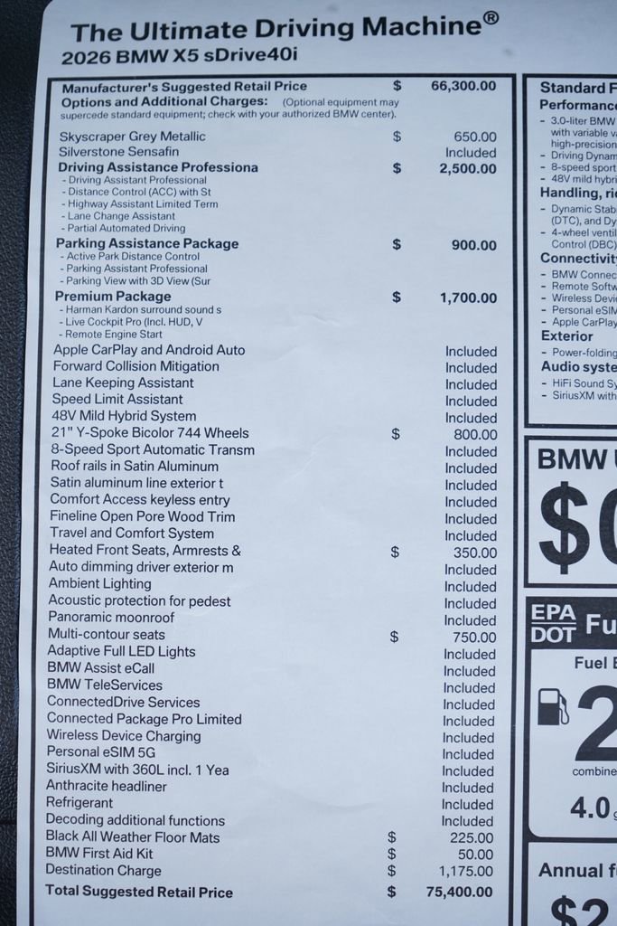 Used 2026 BMW X5 sDrive40i RWD image 9