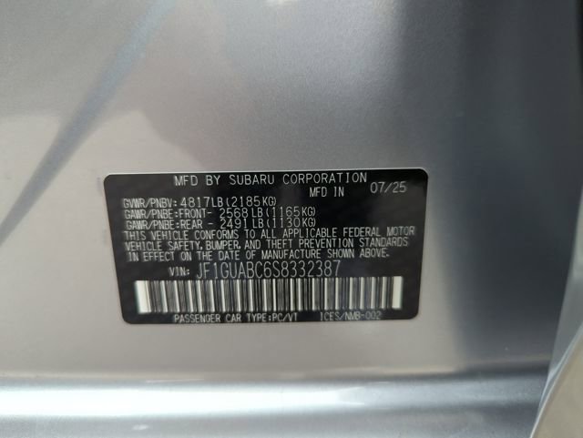 Certified 2025 Subaru Impreza 2.0i AWD/4WD image 35