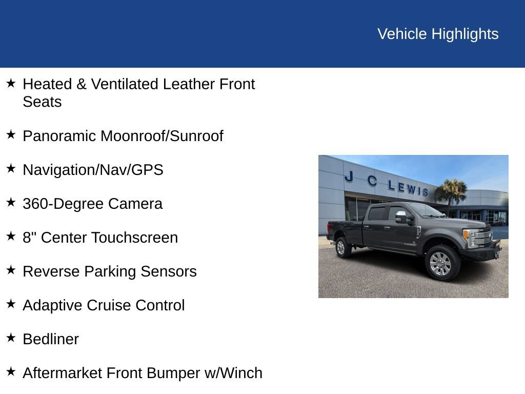 Used 2017 Ford F350 Platinum w/ Platinum Ultimate Package AWD/4WD image 27