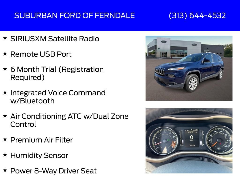 Used 2015 Jeep Cherokee Latitude w/ Comfort/Convenience Group AWD/4WD image 25