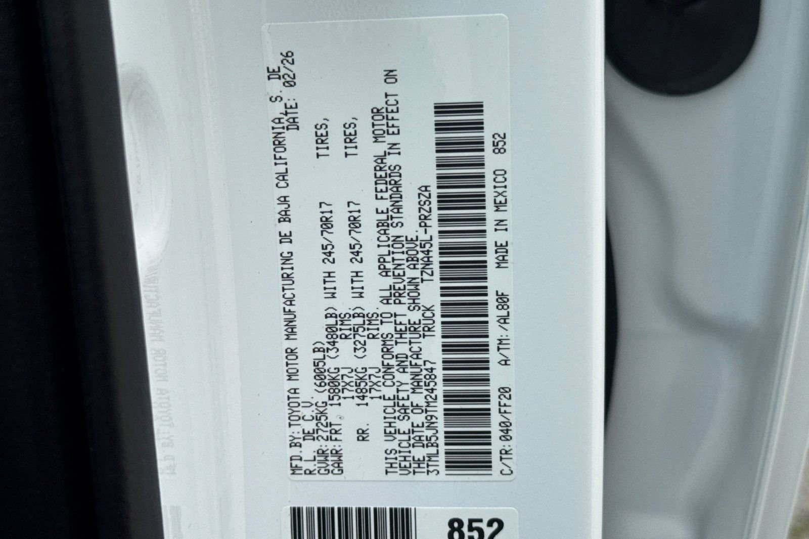 New 2026 Toyota Tacoma SR5 image 33