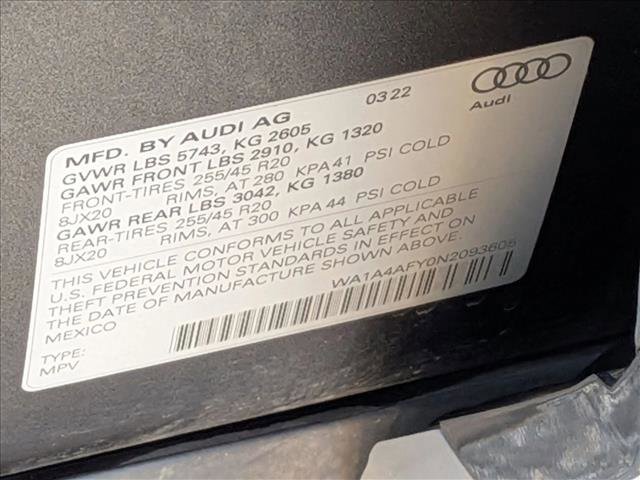 Certified 2022 Audi SQ5 Premium image 27