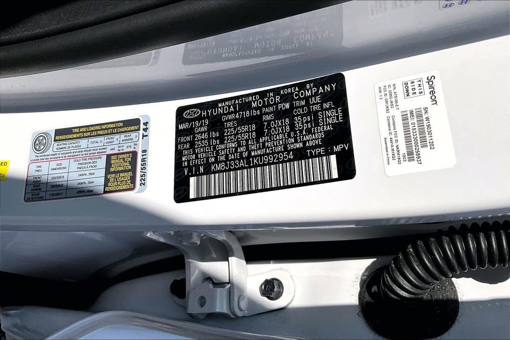 Used 2019 Hyundai Tucson SEL w/ Cargo Package FWD image 30