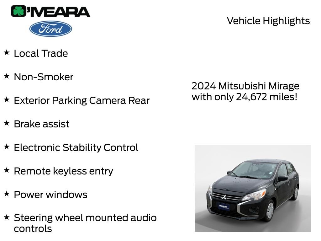 Used 2024 Mitsubishi Mirage ES FWD image 7