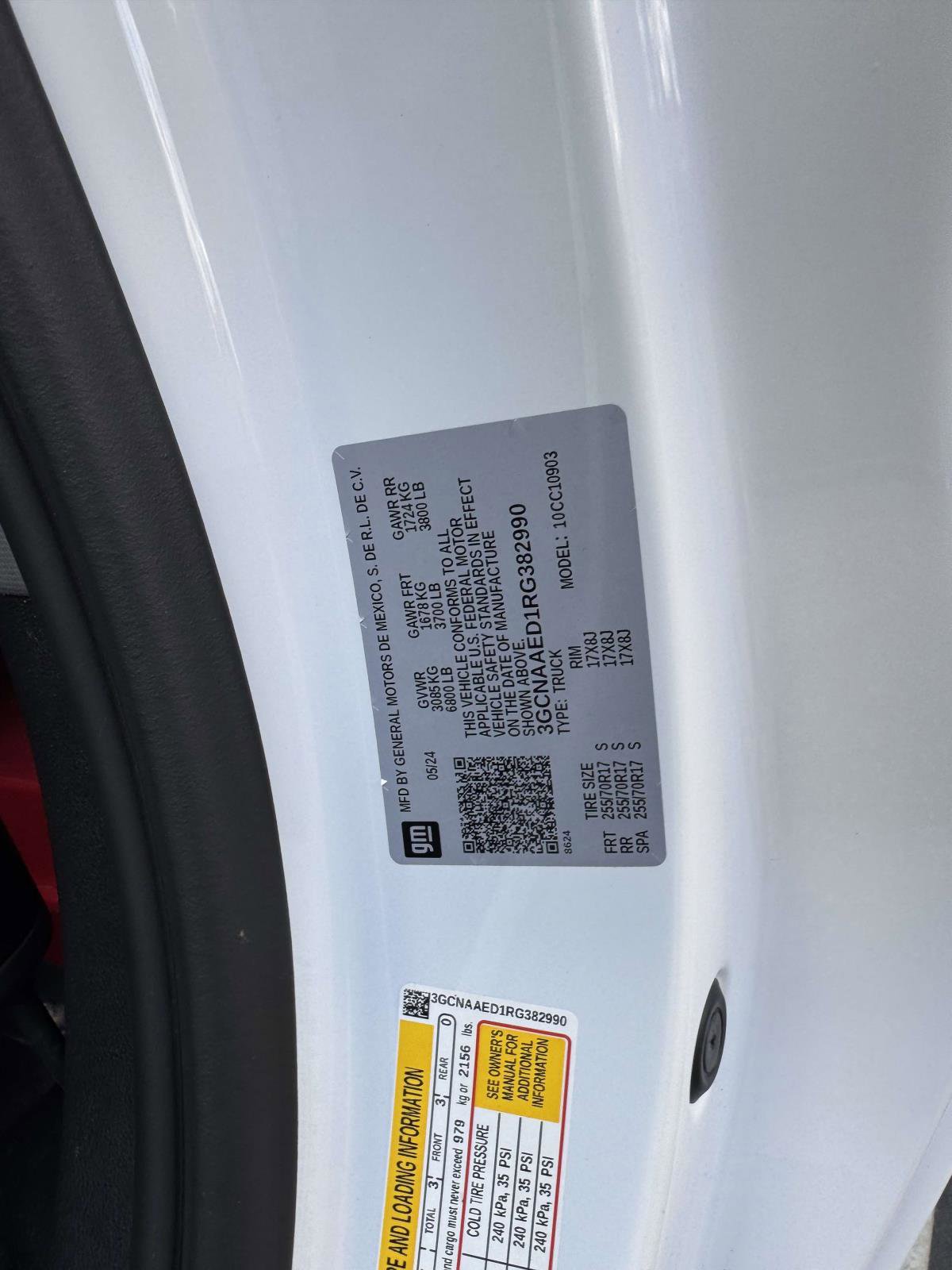 Used 2024 Chevrolet Silverado 1500 W/T w/ WT Fleet Convenience Package image 16