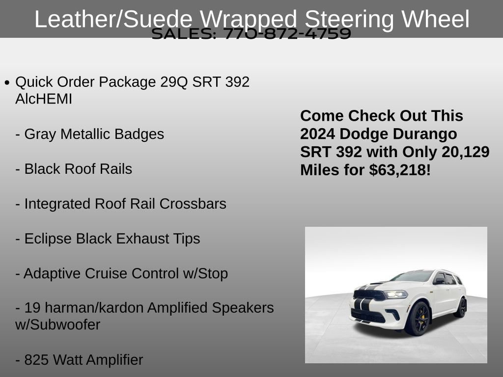 Used 2024 Dodge Durango SRT AWD/4WD image 18
