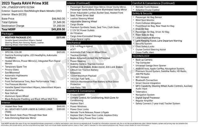Used 2023 Toyota RAV4 XSE w/ Weather Package AWD/4WD image 12