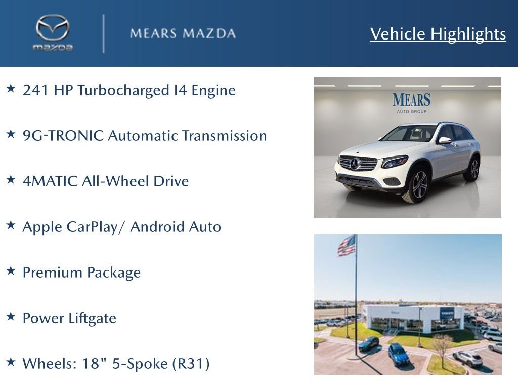 Used 2019 Mercedes-Benz GLC 300 w/ Premium Package image 2