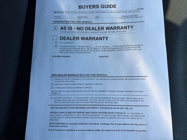 Used 2022 Lincoln Navigator L Reserve image 47