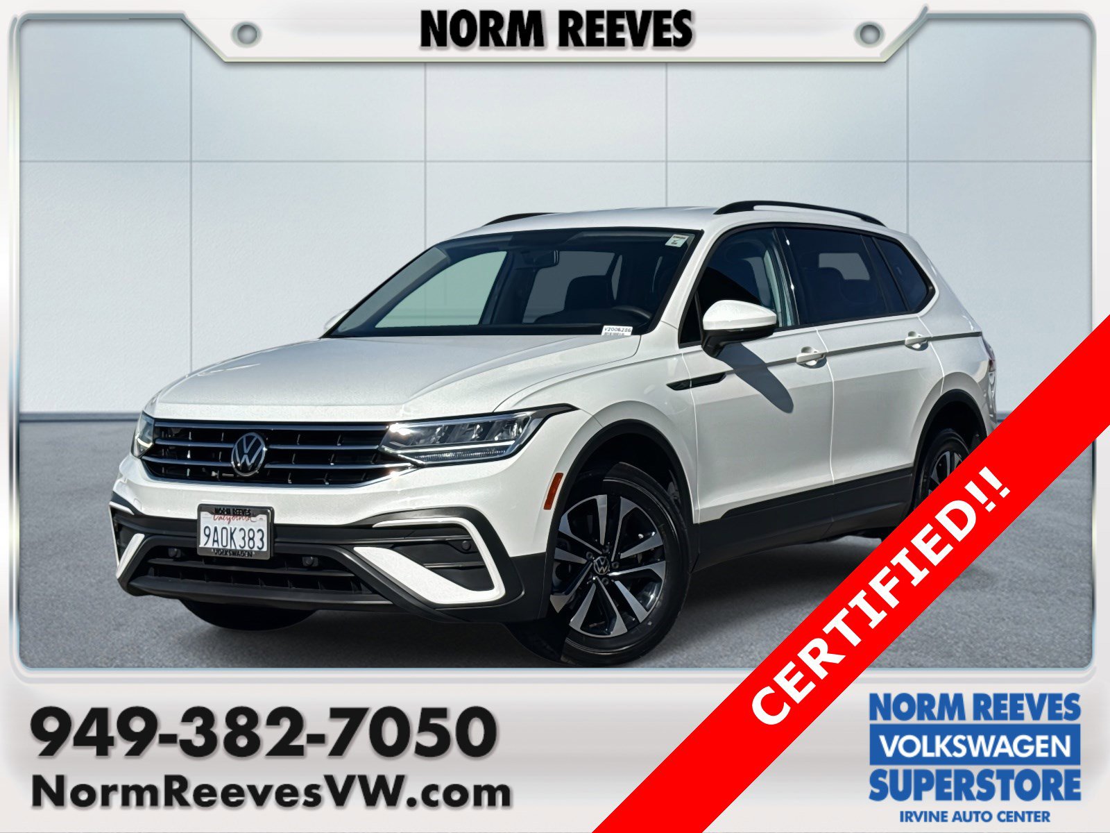 Certified 2022 Volkswagen Tiguan S image 1