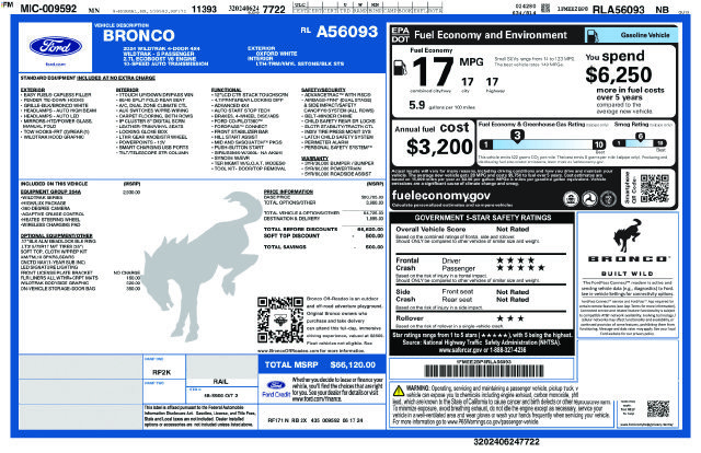 Used 2024 Ford Bronco Wildtrak AWD/4WD image 30