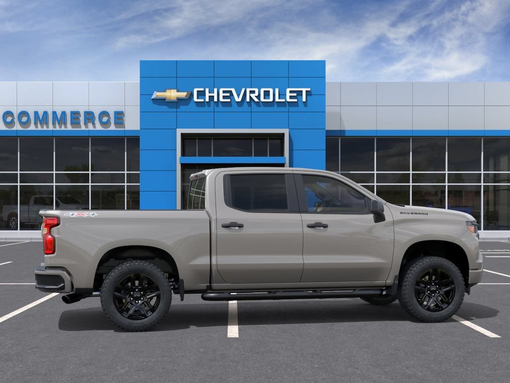 New 2026 Chevrolet Silverado 1500 Custom w/ Turbomax Blackout Package AWD/4WD image 5
