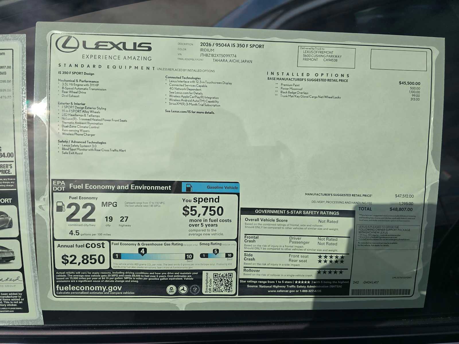 New 2026 Lexus IS 350 F Sport RWD image 10