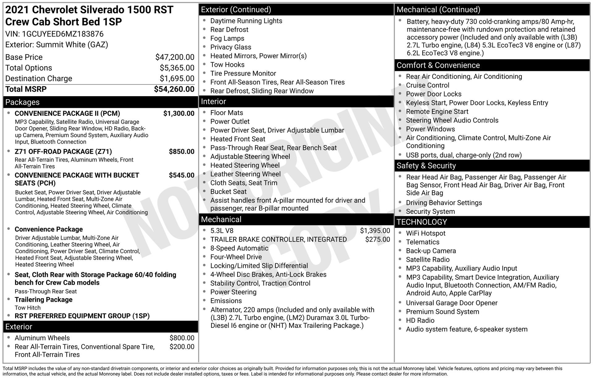 Used 2021 Chevrolet Silverado 1500 RST w/ Convenience Package II AWD/4WD image 4