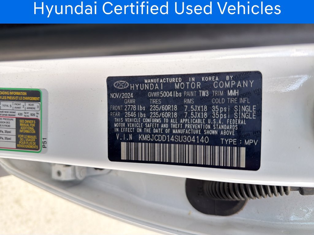 Certified 2025 Hyundai Tucson SEL AWD/4WD image 34