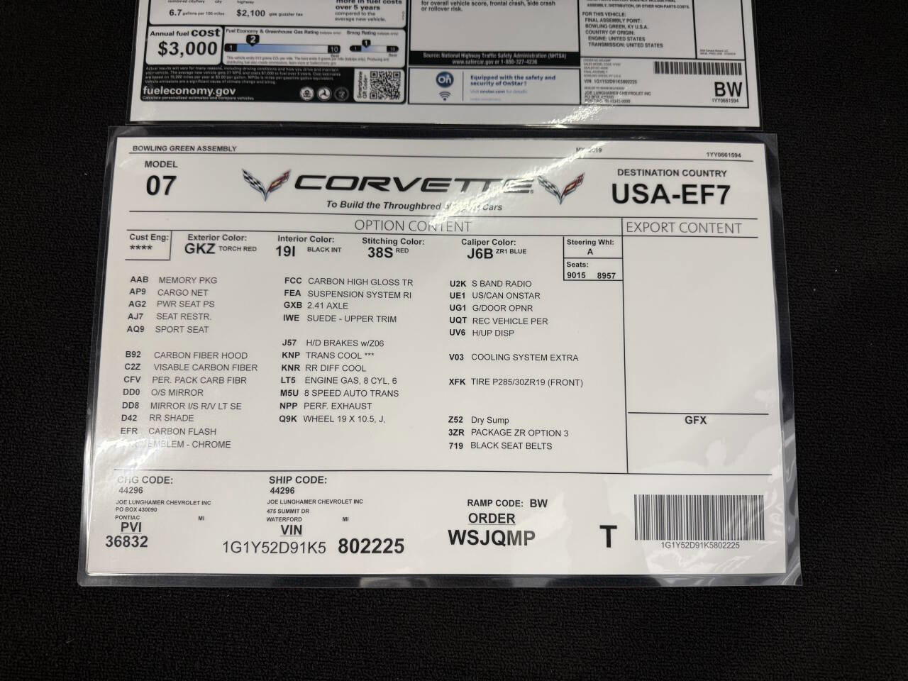 Used 2019 Chevrolet Corvette ZR1 RWD image 49