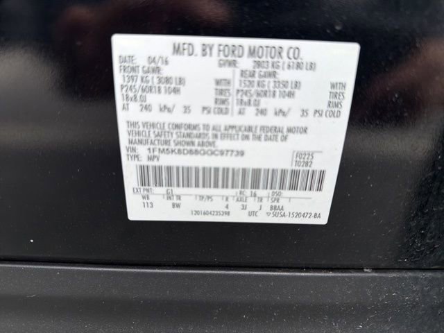 Used 2016 Ford Explorer XLT w/ Equipment Group 202A AWD/4WD image 14