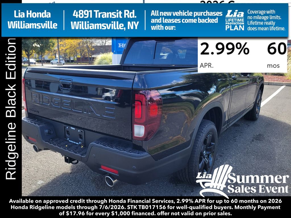 New 2026 Honda Ridgeline Black Edition image 3