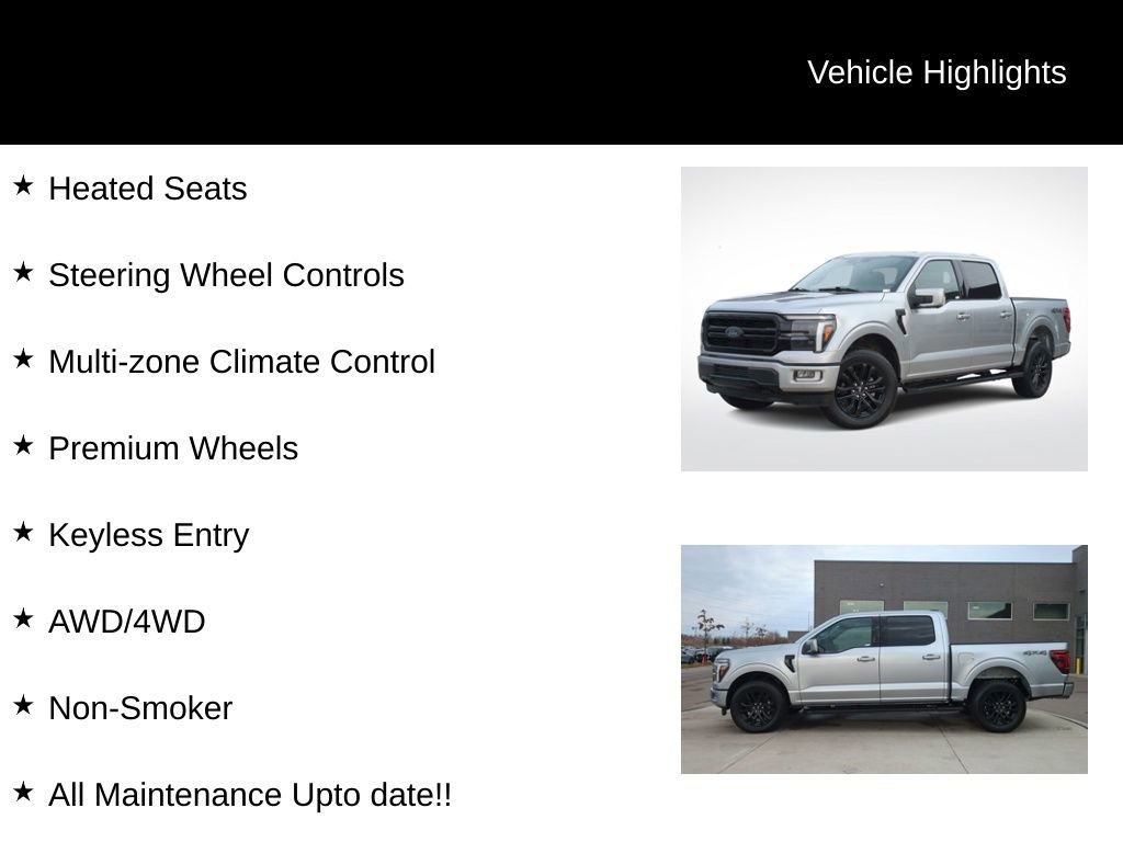 Used 2024 Ford F150 Lariat w/ Equipment Group 502A High image 26