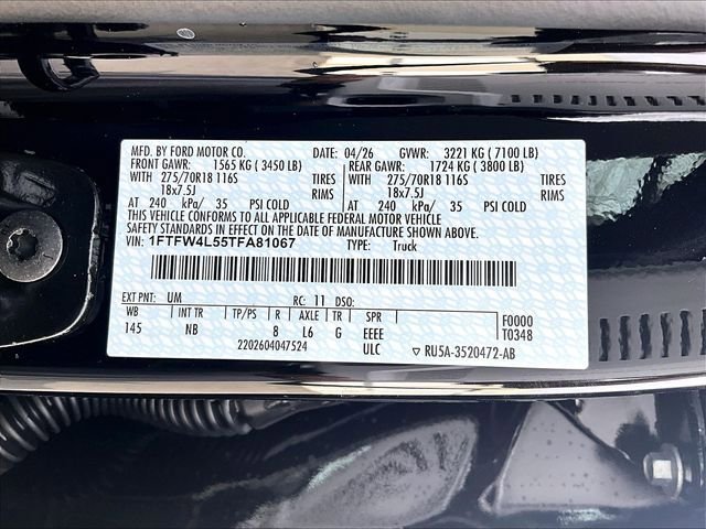 New 2026 Ford F150 Tremor AWD/4WD image 14