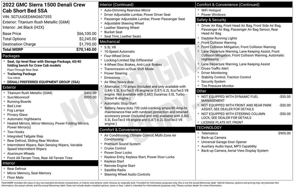 Used 2022 GMC Sierra 1500 Denali AWD/4WD image 5
