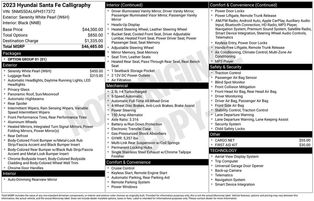 Used 2023 Hyundai Santa Fe Calligraphy image 26