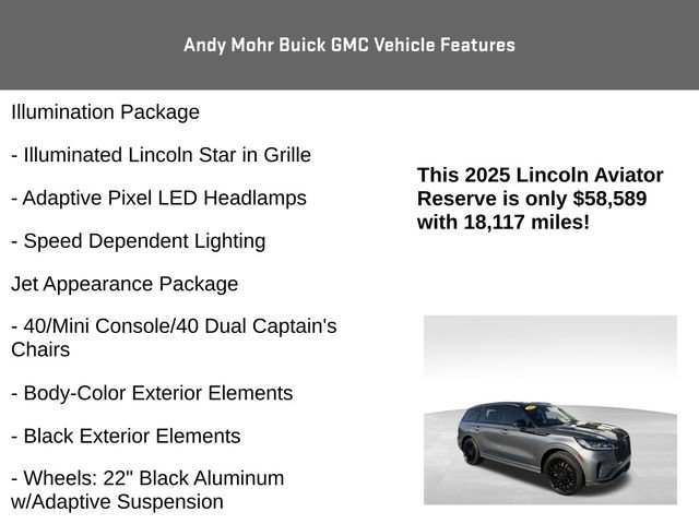 Used 2025 Lincoln Aviator Reserve w/ Equipment Group 201A AWD/4WD image 20