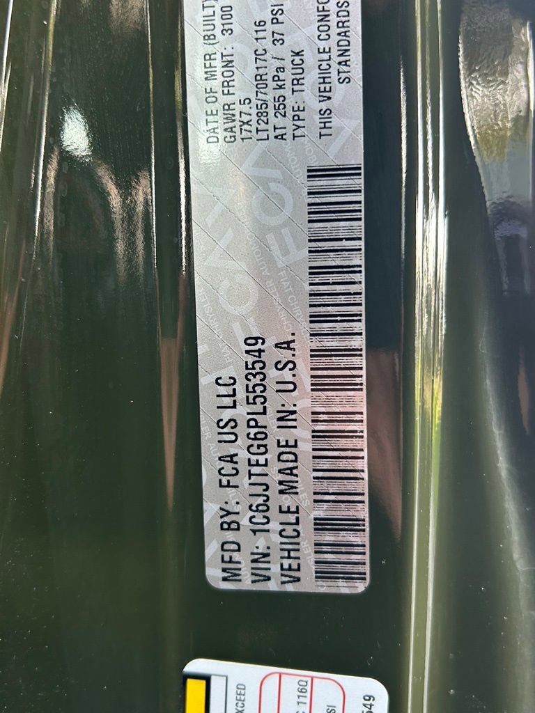 Certified 2023 Jeep Gladiator Mojave w/ LED Lighting Group image 59