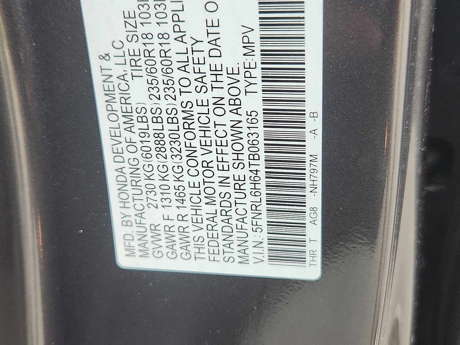 New 2026 Honda Odyssey EX-L image 19