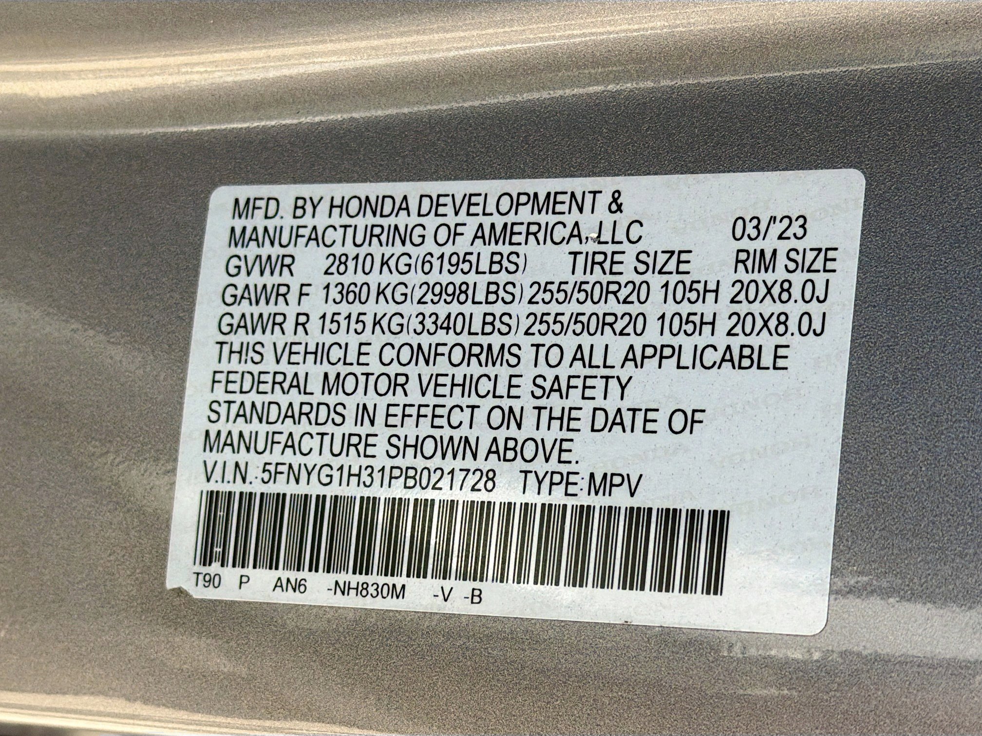 Used 2023 Honda Pilot Sport image 43