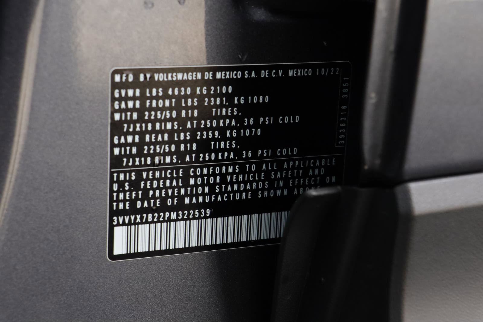 Certified 2023 Volkswagen Taos SE w/ Black Wheel Package image 24