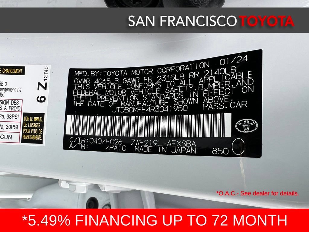 Certified 2024 Toyota Corolla SE w/ SE Package FWD image 39