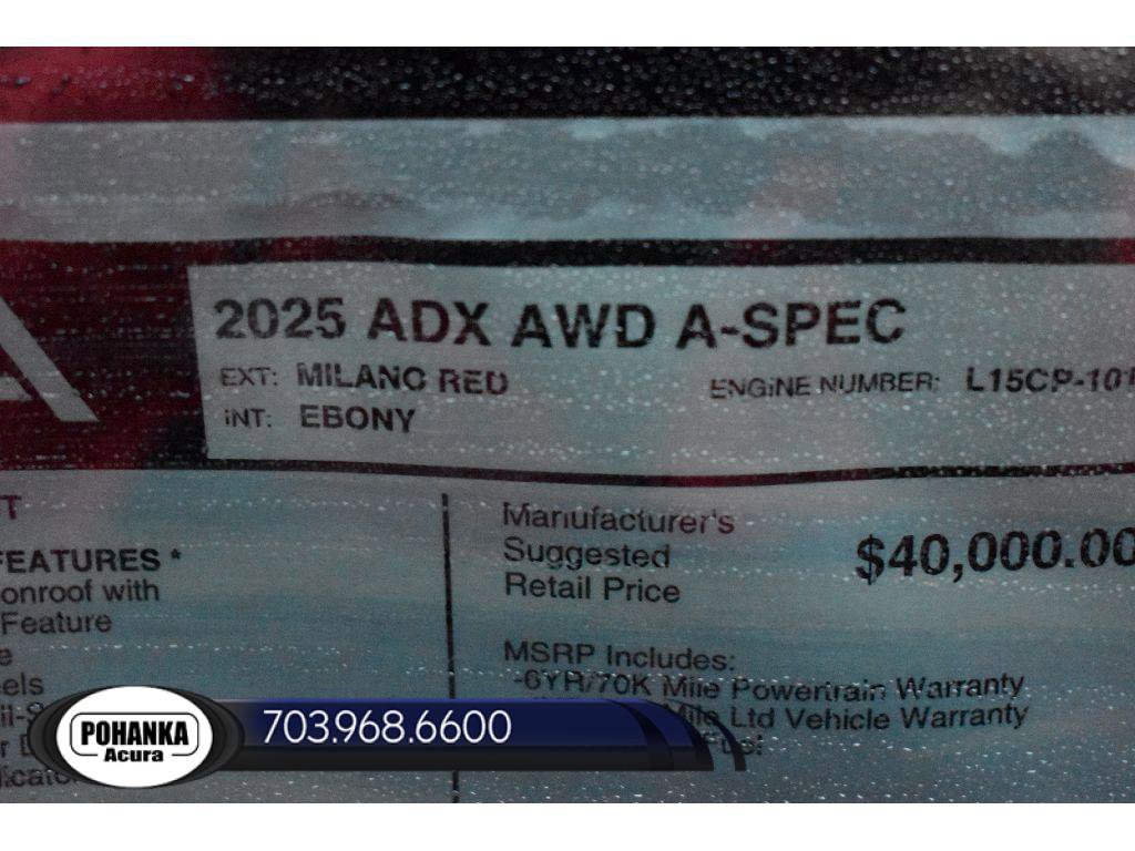 New 2025 Acura ADX A-Spec image 35