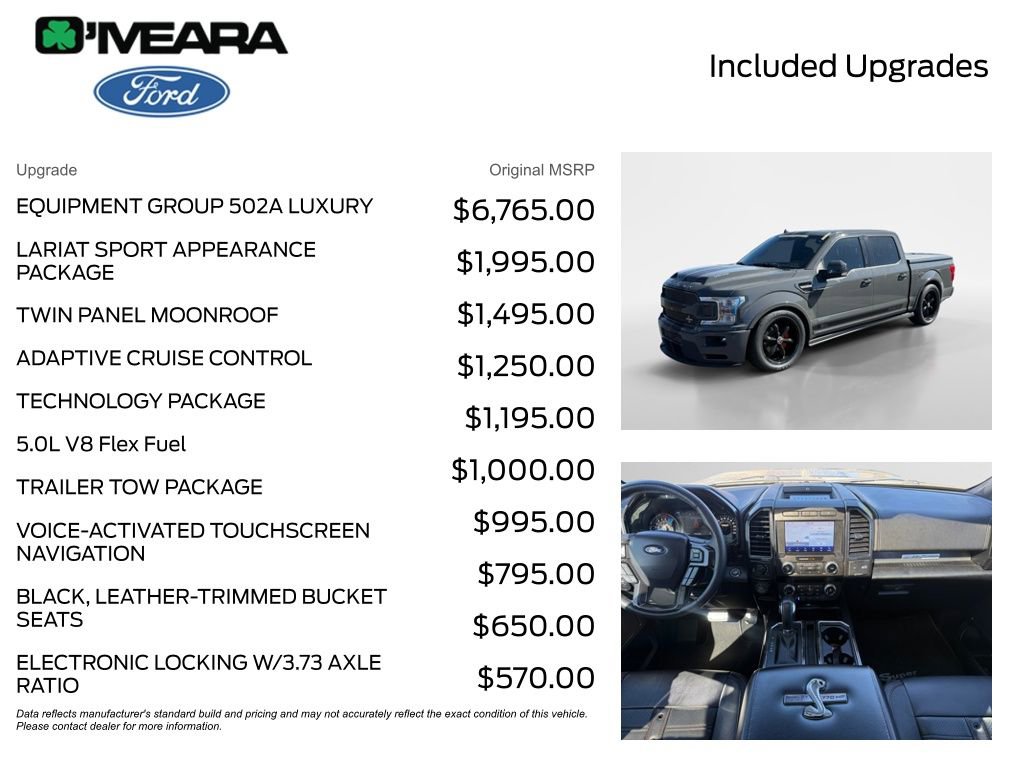 Used 2020 Ford F150 Lariat w/ Equipment Group 502A Luxury AWD/4WD image 4