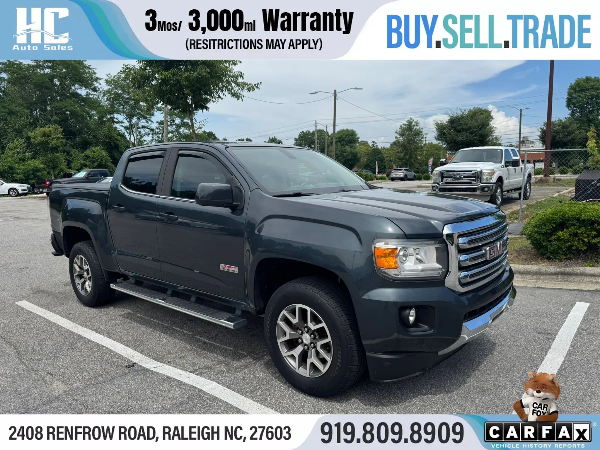 Used 2017 GMC Canyon SLE w/ All Terrain Package AWD/4WD image 8