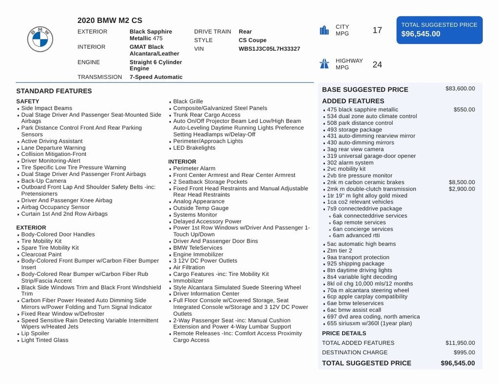 Used 2020 BMW M2 CS image 24