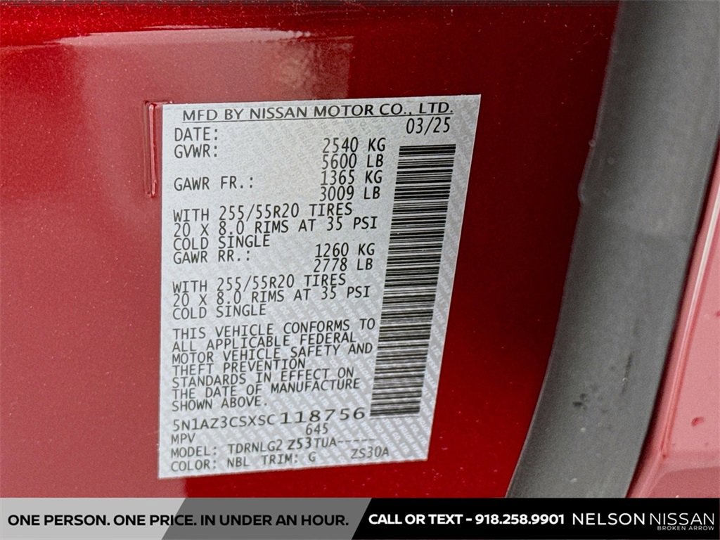 New 2025 Nissan Murano SL image 32